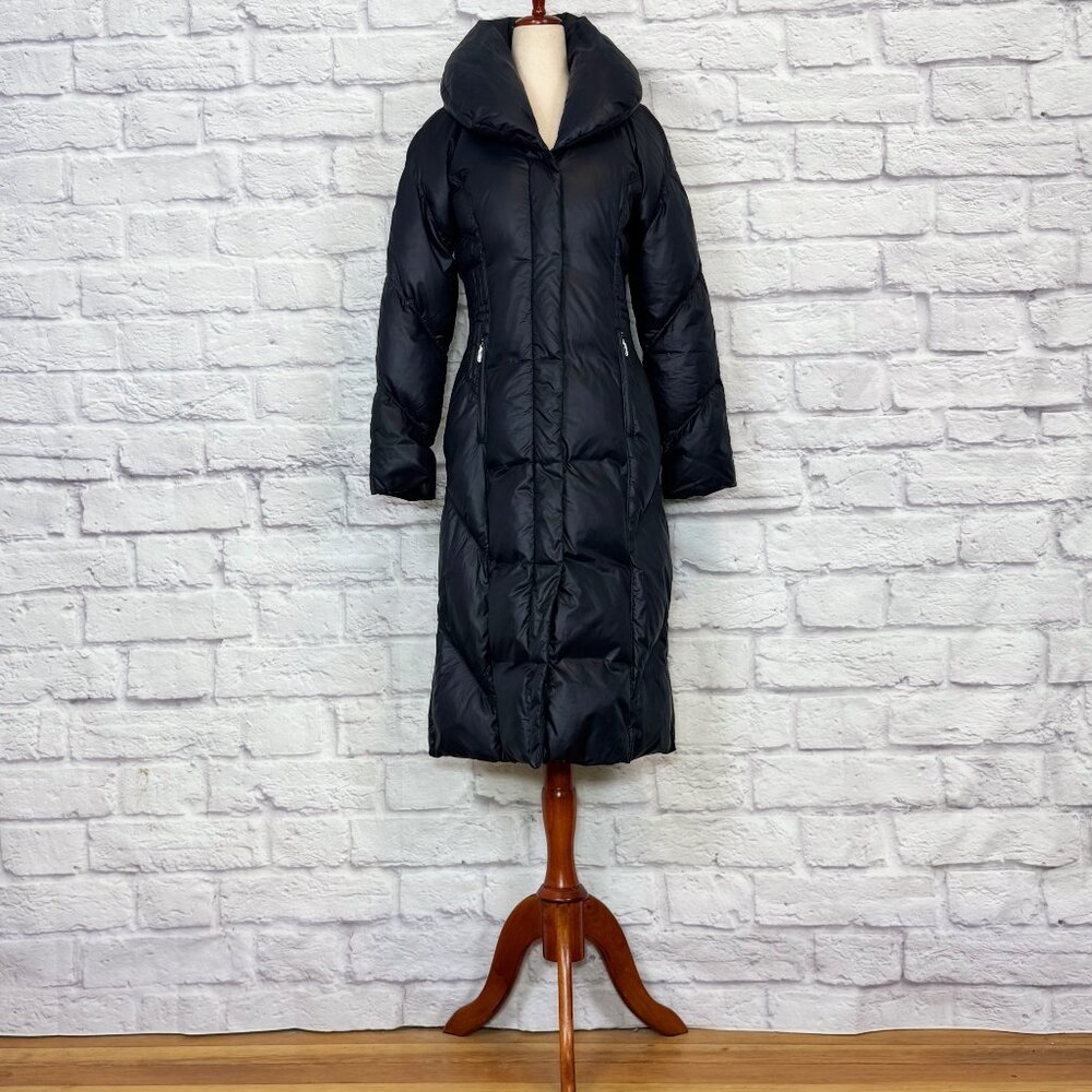 Rainforest Navy Blue Down Long Puffer Coat